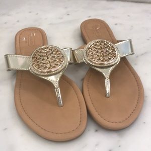 Never worn!  Coach sandals